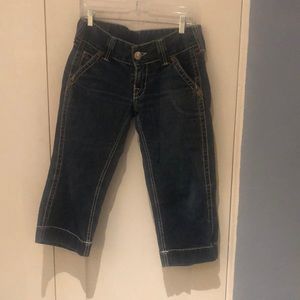 Super cute True Religion cropped Sammy jeans.